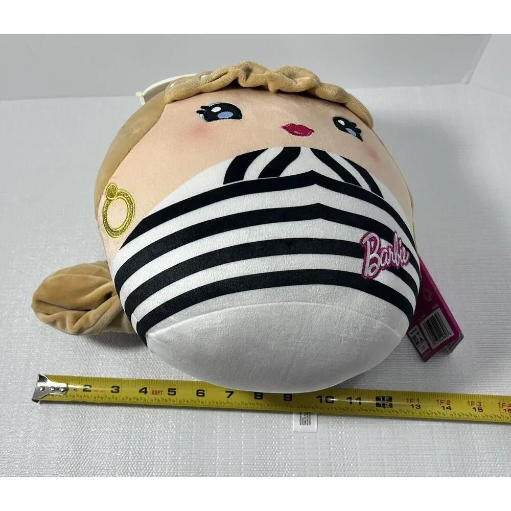 Barbie Cuutopia 10'' Plush‎ with Black & White Striped Swimsuit Outfit HXY25 NWT
